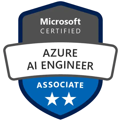 Microsoft Certified: Azure AI Engineer Associate,Earning the Azure AI Engineer Associate certification validates the skills and knowledge required to build, manage, and deploy AI solutions that leverage Azure Cognitive Services, Azure Cognitive Search, and Microsoft Bot Framework. Candidates understand the components that make up the Azure AI portfolio.